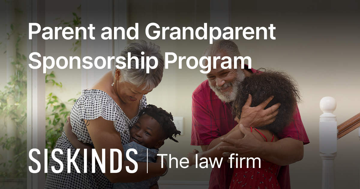 Parent and Grandparent Sponsorship Program Siskinds Law Firm