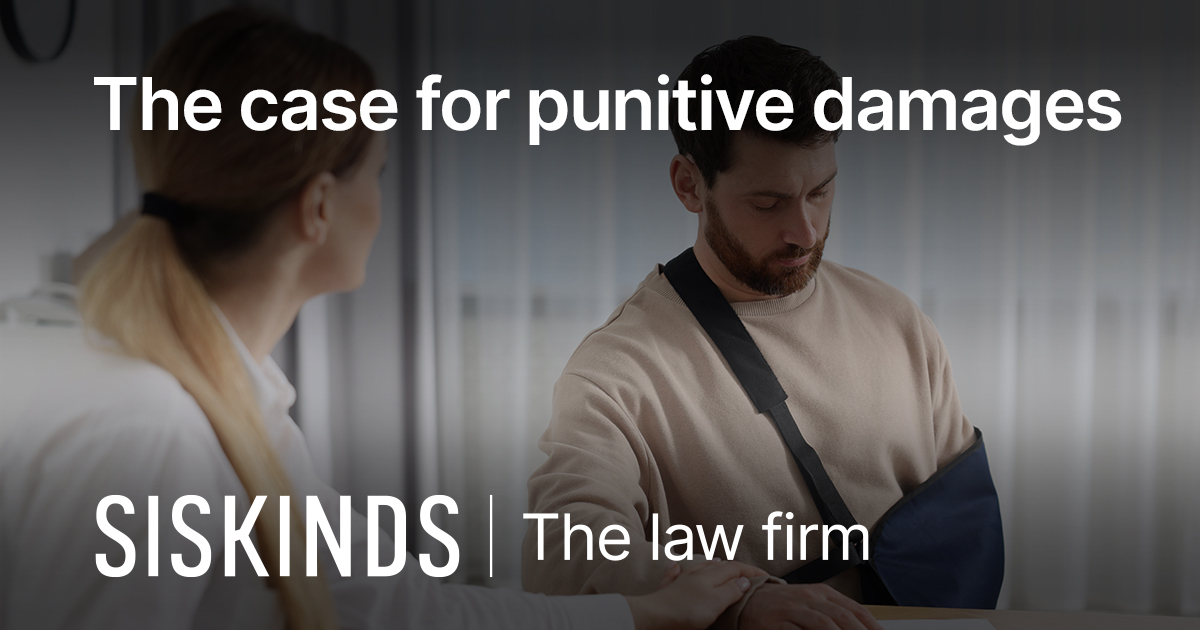 The case for punitive damages | Siskinds Law Firm